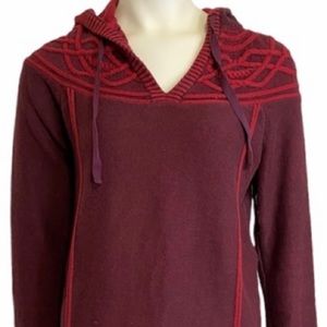 Eddie Bauer heavy knit hooded sweater